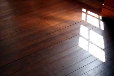A Hardwood Floor in the Sunlight; Photo by Hotblack